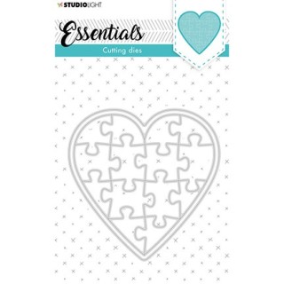 (SL-ES-CD74)Studio Light SL Cutting Die Puzzle heart Essentials nr.74