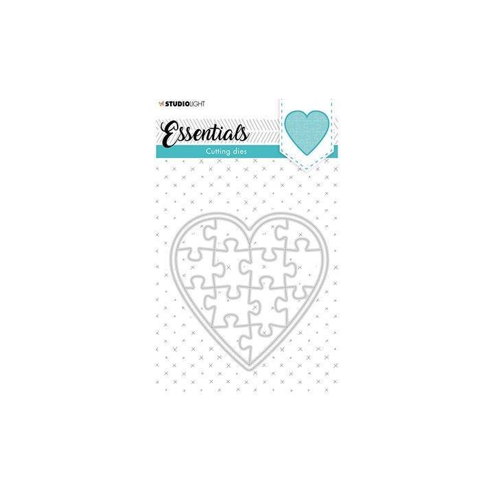 (SL-ES-CD74)Studio Light SL Cutting Die Puzzle heart Essentials nr.74