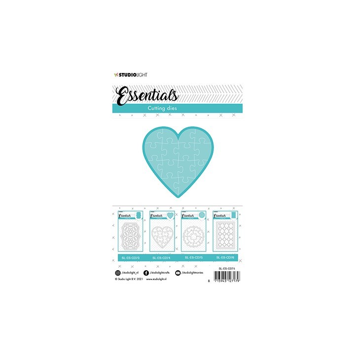 (SL-ES-CD74)Studio Light SL Cutting Die Puzzle heart Essentials nr.74