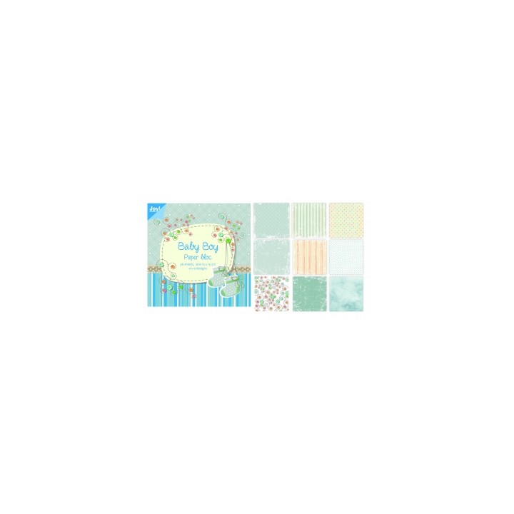 (6011/0024)bloc de papier 15X15 cm Baby Boy