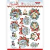 (SB10581)3D Push Out - Yvonne Creations - Wintry Christmas - Christmas Baubles