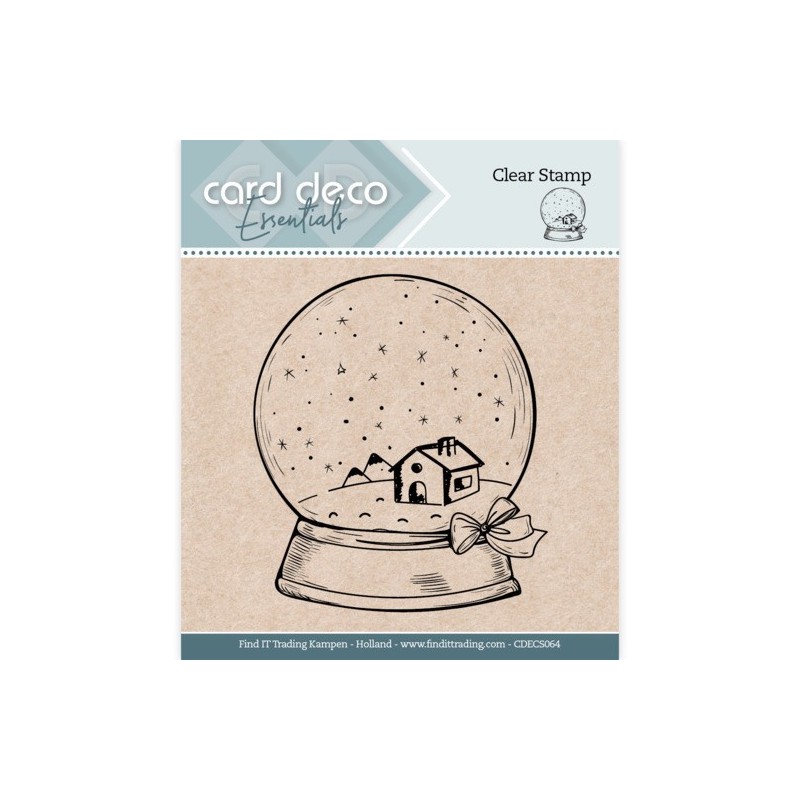 (CDECS064)Card Deco Essentials - Clear Stamps - Globe