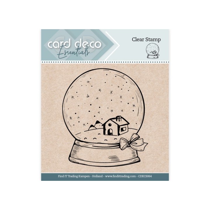 (CDECS064)Card Deco Essentials - Clear Stamps - Globe