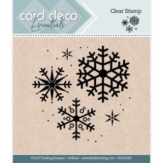 (CDECS065)Card Deco Essentials - Clear Stamps - Snowflake