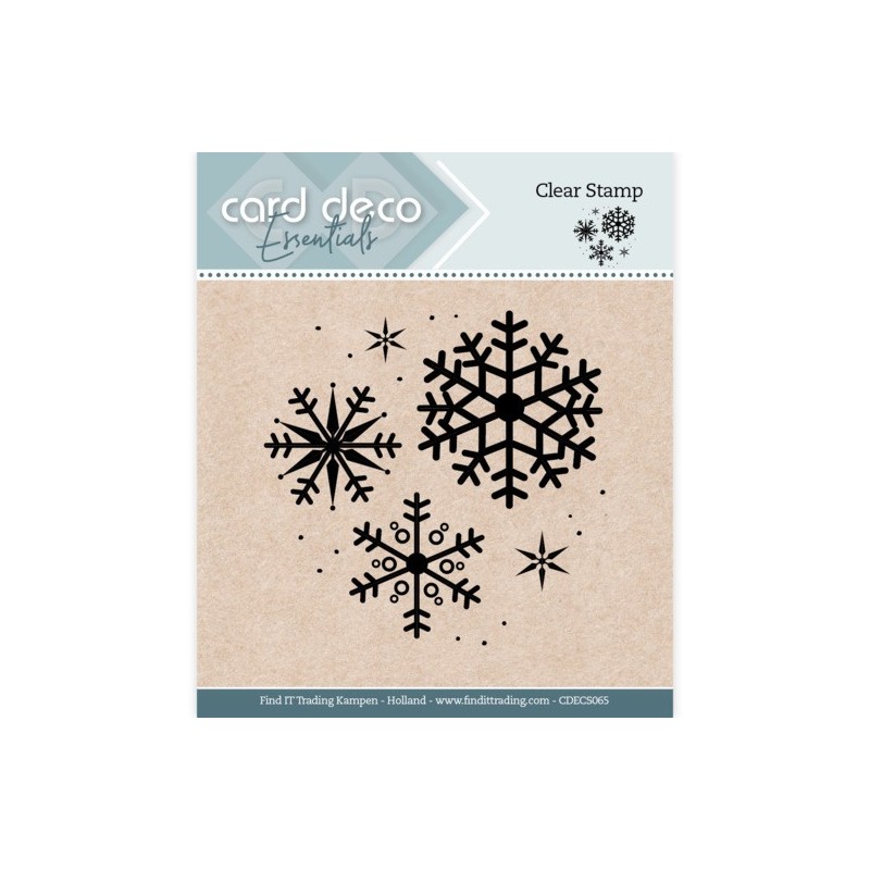 (CDECS065)Card Deco Essentials - Clear Stamps - Snowflake