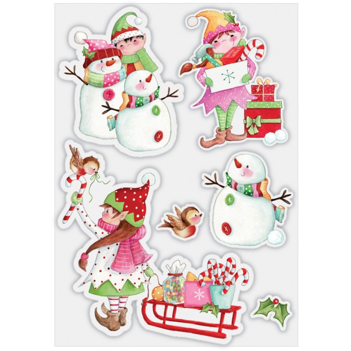 (CCSTMP071)Craft Consortium Made by Elves Candy Clear Stamps
