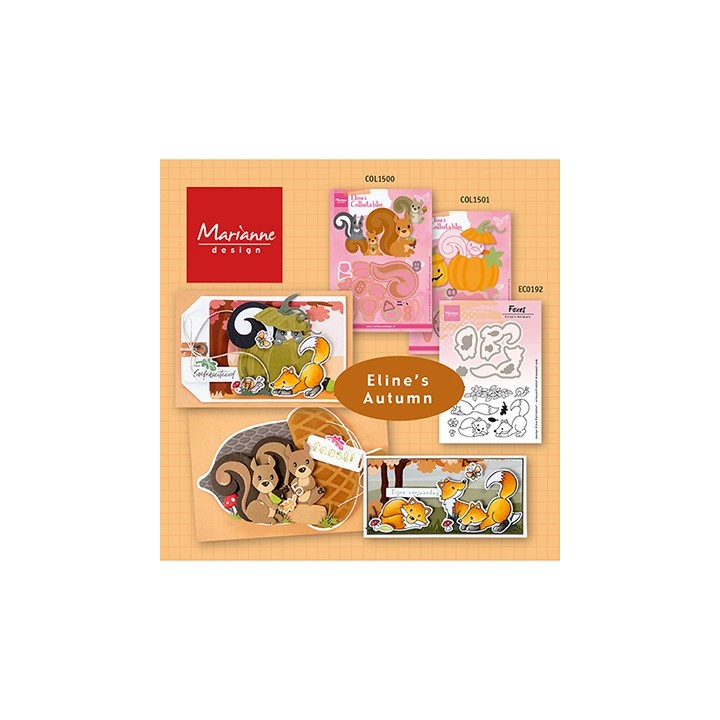 (ec0192)Clear Stamp & dies Eline's Fox