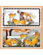 (ec0192)Clear Stamp & dies Eline's Fox