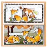 (ec0192)Clear Stamp & dies Eline's Fox