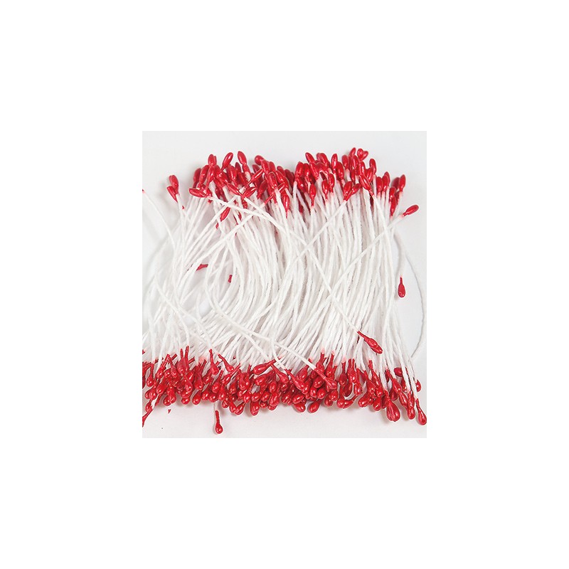 (5708)Stamens Pearlized Red