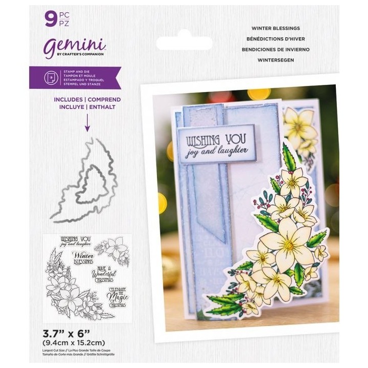 (GEM-STD-WIBL)Gemini Winter Blessings Stamp & Die