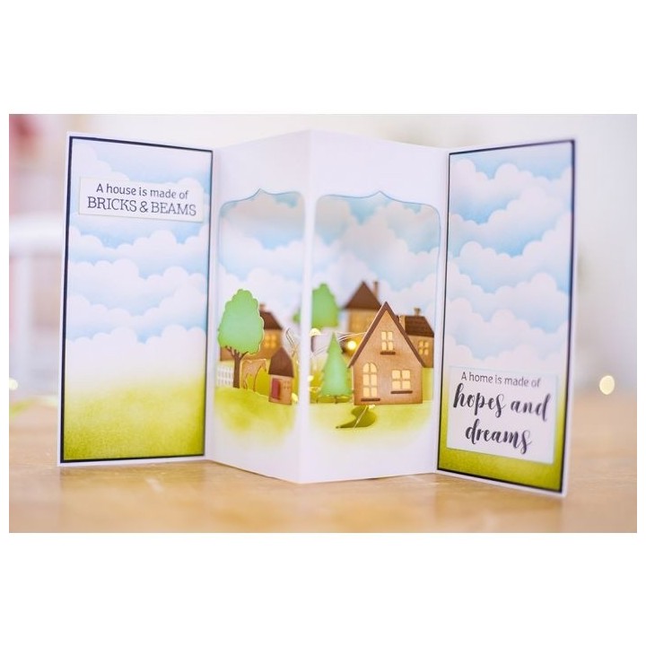 (GEM-STD-VIOL)Gemini Scenes of Light Stamp & Die Village of Light