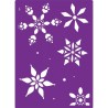 (GEM-EF5-3D-SNME)Gemini Snowflake Medley 3D Embossing Folder & Stencil