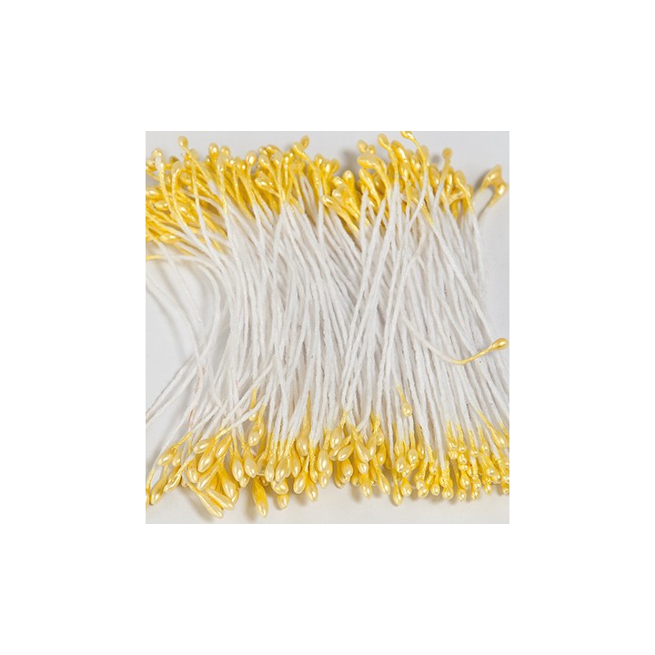 (5711)Etamines pearlized jaune