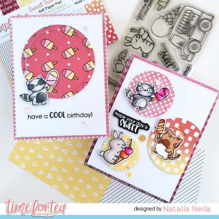 (T4T/725/Coo/Cle)Time For Tea Cool Critters Clear Stamps