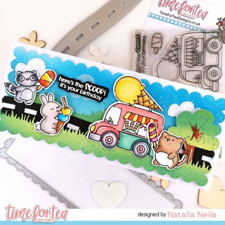 (T4T/725/Coo/Cle)Time For Tea Cool Critters Clear Stamps
