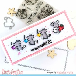 (T4T/723/Hel/Cle)Time For Tea Hello Cupcake Clear Stamps