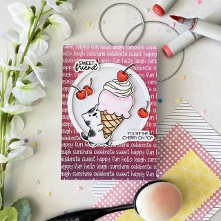 (T4T/729/Sun/Cle)Time For Tea Sundae Sweeties Clear Stamps