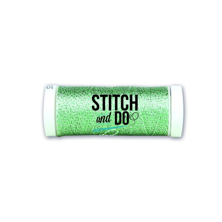 (SDCDS13)Stitch and Do Sparkles Embroidery Thread - Silver-Green
