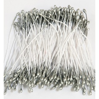 (5703)Stamens Pearlized zilver