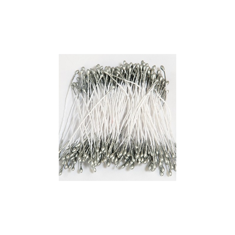(5703)Stamens Pearlized zilver