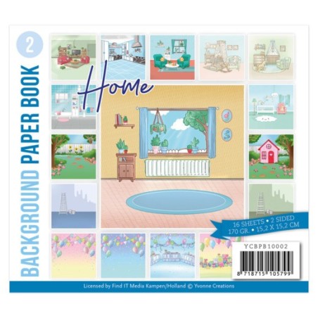 (YCBPB10002)Background Paper Book 2  - Yvonne Creations - Home