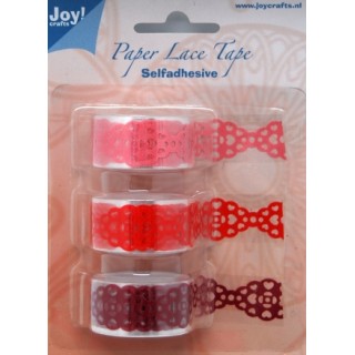 (6300/0402)Paper Lace Tape 18mmx1,5 mm Heart