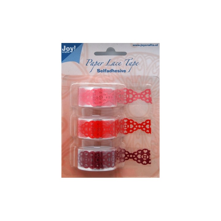 (6300/0402)Paper Lace Tape 18mmx1,5 mm Heart
