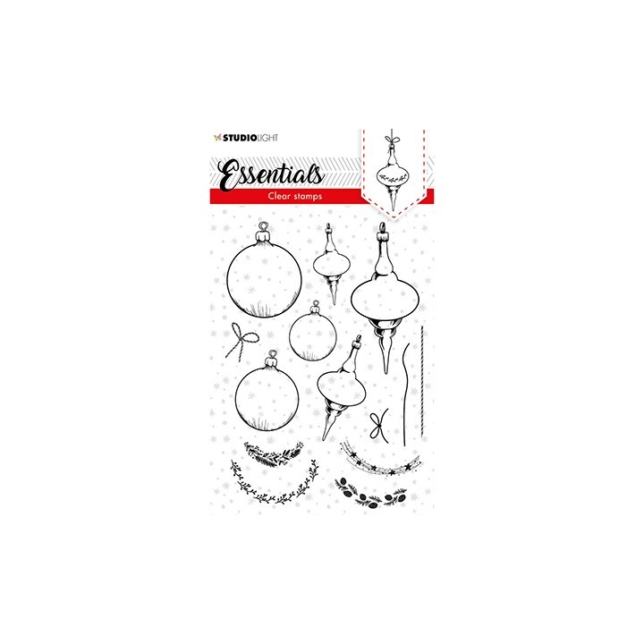 (SL-ES-STAMP95)Studio light Stamp Christmas Baubles Essentials nr.95