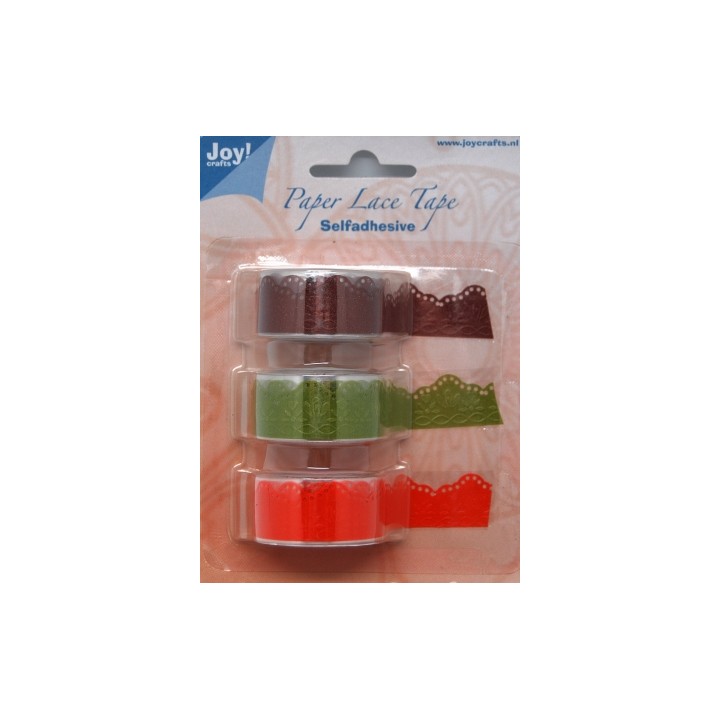 (6300/0404)Paper Lace Tape 18mmx1,5 mm Flower
