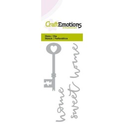 (115633/0286)CraftEmotions Die - Key new home 2 Card 5x10cm Carla Kamphuis
