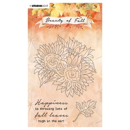 (SL-BF-STAMP63)Studio light SL Clear stamp Sunflowers Beauty of Fall nr.63