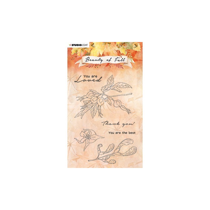 (SL-BF-STAMP64)Studio light SL Clear stamp Rose hips Beauty of Fall nr.64