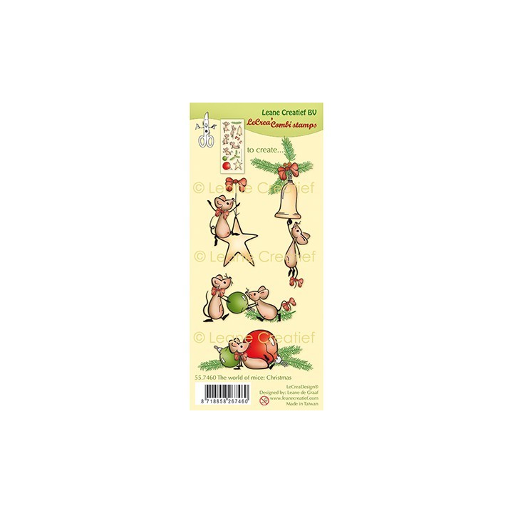 (55.7460)Clear Stamp The world of mice: Christmas