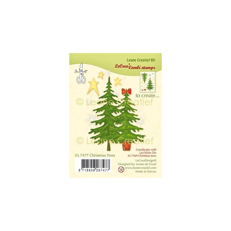 (55.7477)Clear Stamp Christmas Trees