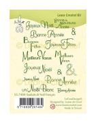 (55.7484)Clear Stamp Souhaits de Noël Français