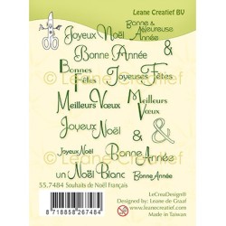 (55.7484)Clear Stamp Souhaits de Noël Français