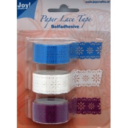 (6300/0401)Paper Lace Tape 18mmx1,5 mm Blume