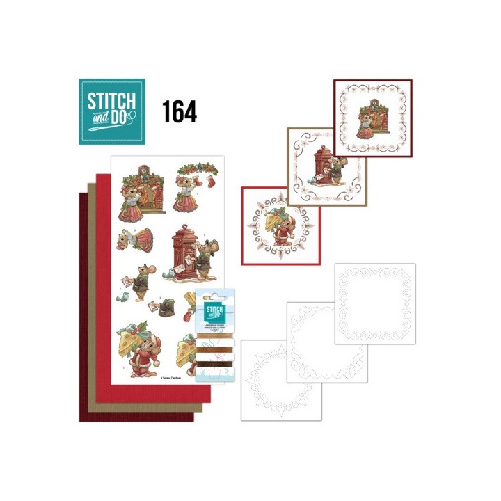 (STDO164)Stitch and Do 164 - Yvonne Creations - Have a Mice Christmas