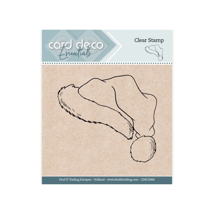 (CDECS066)Card Deco Essentials - Clear Stamps - Santa Hat