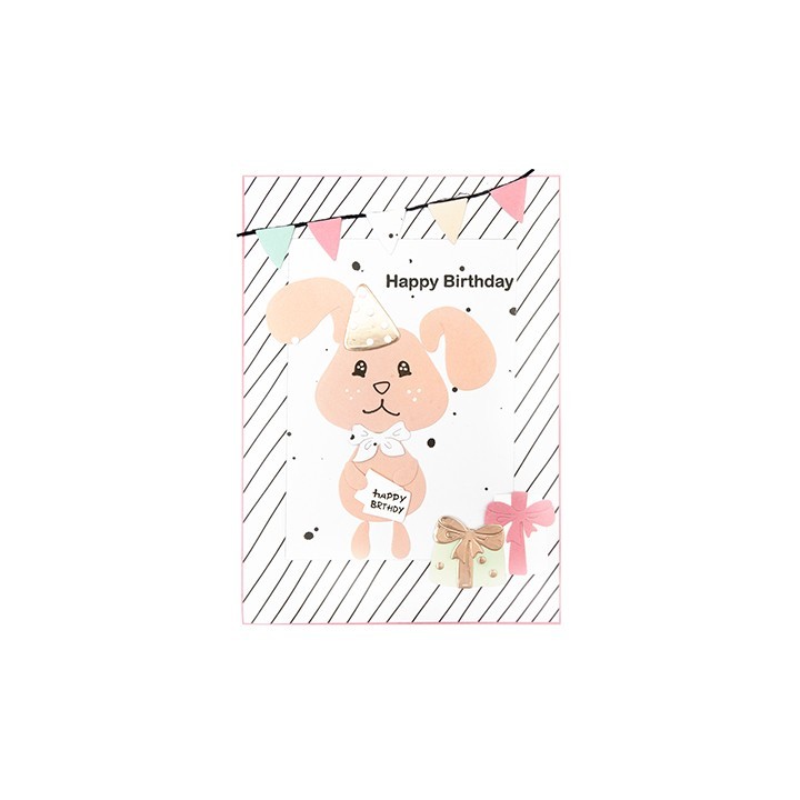 (KJ-MBKJ-SCD05)Studio Light KJ Stamp & Cutting Die, Building Pets Bunny Missees nr.05