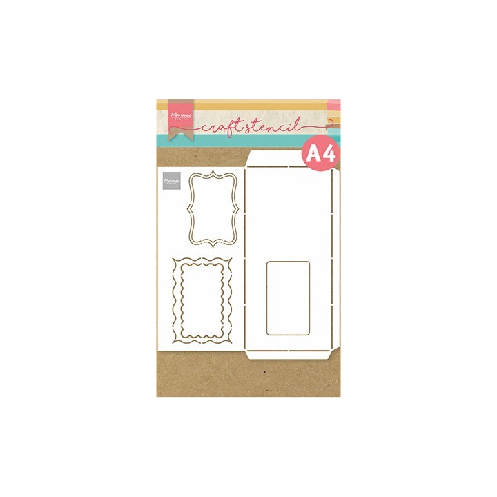 (PS8079)Marianne Design Craft stencil: Slimline envelope - A4