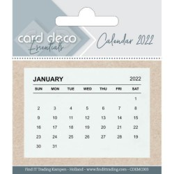 (CDEMC003)Card Deco Essentials 2022 Calendar tabs 7.5 X 5 cm (10 pcs)