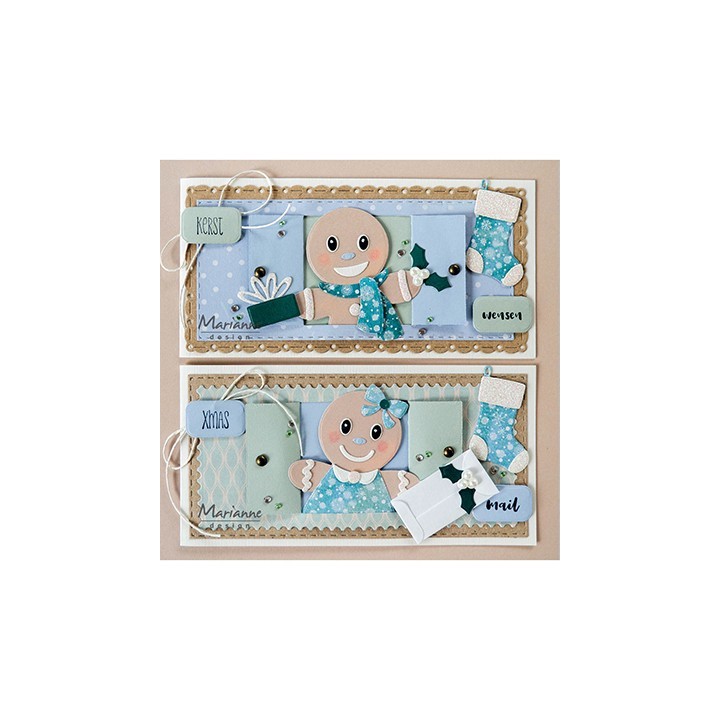 (CR1564)Craftables Gingerbread dolls by Marleen