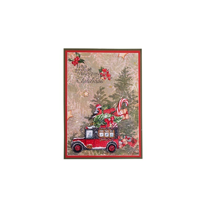 (SL-SJ-STAMP53)Studio light SL Clear stamp Build a Christmas tree Sending Joy nr.53