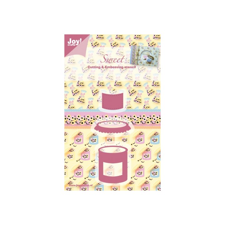 (6002/0311)Decouper & Gaufrer Pochoir bocal de bonbons