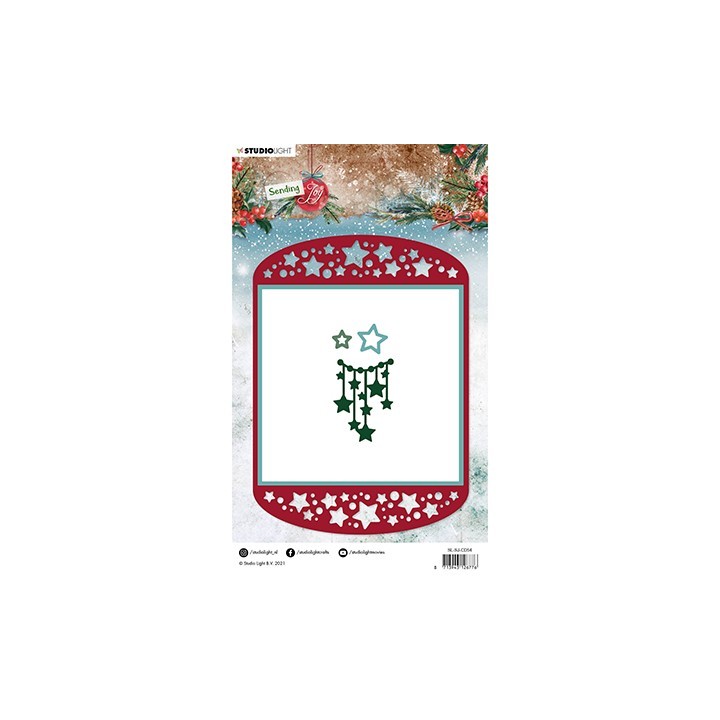 (SL-SJ-CD54)Studio Light SL Cutting Die Card shape Sending Joy nr.54