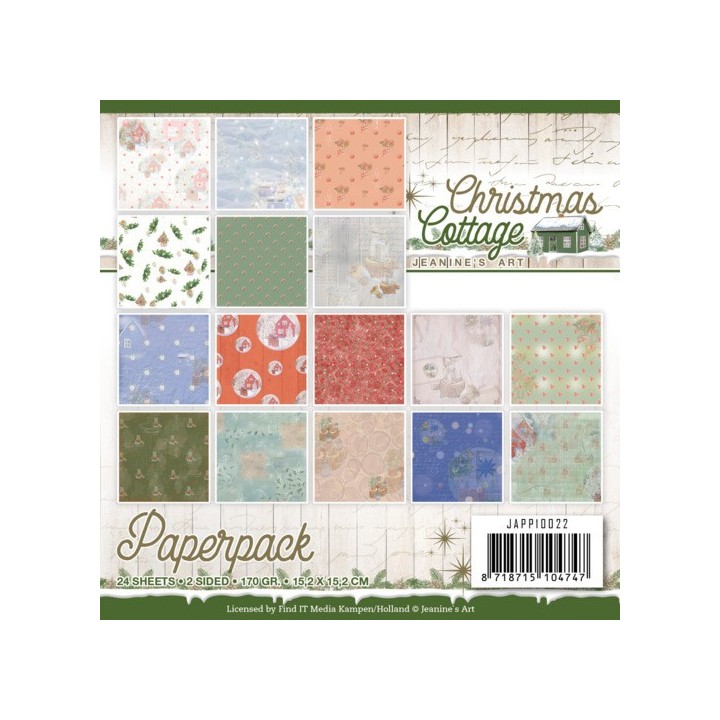 (JAPP10022)Paperpack - Jeanine's Art - Christmas Cottage