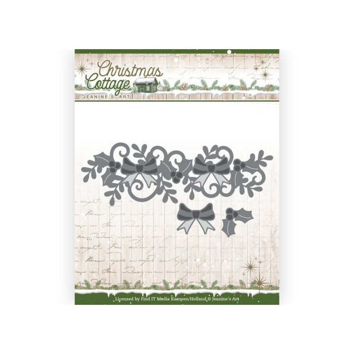 (JAD10138)Dies - Jeanine's Art - Christmas Cottage - Christmas Swirl Border