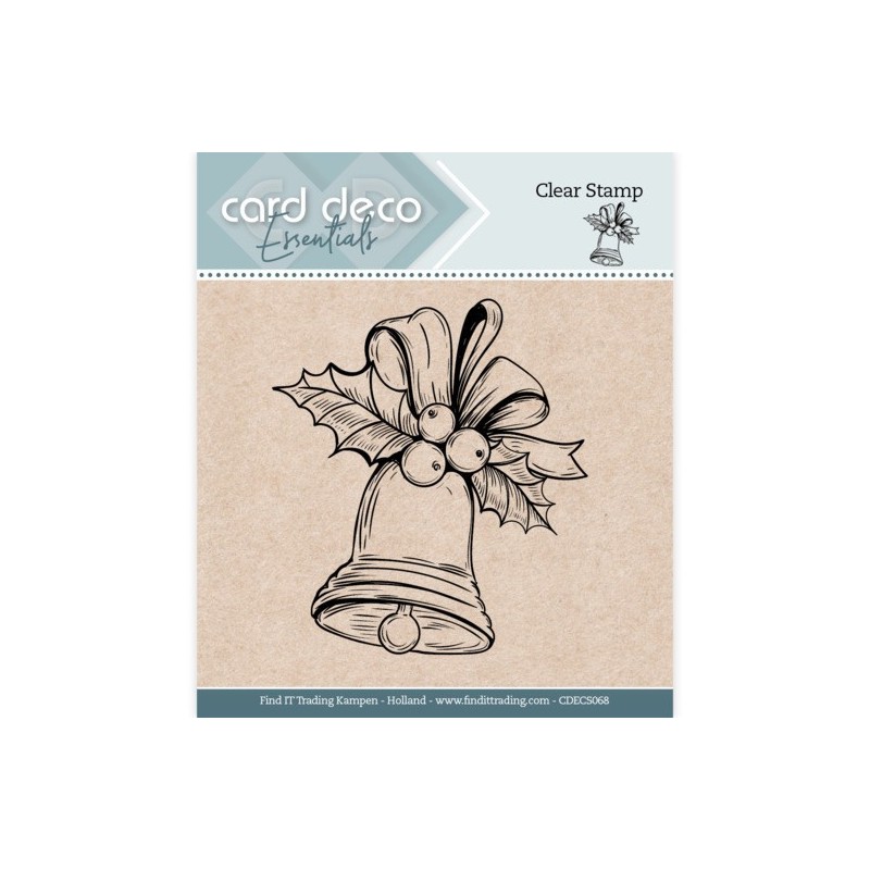 (CDECS068)Card Deco Essentials - Clear Stamps - Christmas Bell